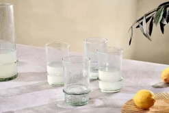 Everyday Glassware|Tumblers^Nkuku Kaneti Bubble Tumbler - Clear - Large (Set of 4)