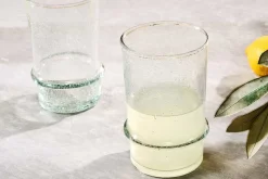 Everyday Glassware|Tumblers^Nkuku Kaneti Bubble Tumbler - Clear - Large (Set of 4)
