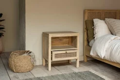 Bedroom|Beside Tables^Nkuku Kanz Mango Wood Bedside Table