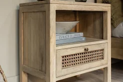 Bedroom|Beside Tables^Nkuku Kanz Mango Wood Bedside Table