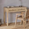 Home Office|Desks^Nkuku Kanz Mango Wood Writing Desk - Natural