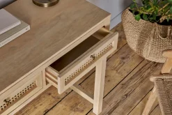 Home Office|Desks^Nkuku Kanz Mango Wood Writing Desk - Natural