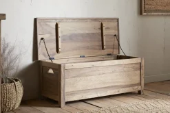 Hallway & Bootroom|Storage & Shelving^Nkuku Karadi Reclaimed Wood Storage Bench - Natural