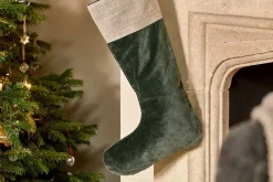 Shades Of Nature^Nkuku Karru Cotton Velvet Stocking - Forest Green