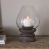 Lanterns|Candles & Candleholders^Nkuku Kawani Mango Wood Lantern - Dark Ash