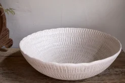 Decorative Home Accessories|Bowls & Trays^Nkuku Kayanna Ceramic Decorative Bowl - White