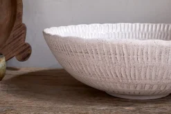 Decorative Home Accessories|Bowls & Trays^Nkuku Kayanna Ceramic Decorative Bowl - White