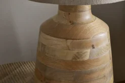 Bedside Lamps|Table Lamps^Nkuku Kayo Statement Table Lamp Mango Wood - Natural