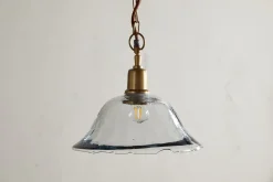 Pendant Lighting^Nkuku Keju Organic Shape Recycled Glass Pendant - Clear