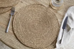 Table Settings & Linens^Nkuku Keso Woven Placemats - (Set of 4) Brown