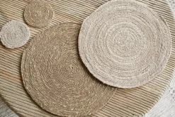 Table Settings & Linens^Nkuku Keso Woven Placemats - (Set of 4) Brown