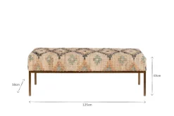 Hallway & Bootroom|Benches^Nkuku Kesu Kilim & Iron Bench
