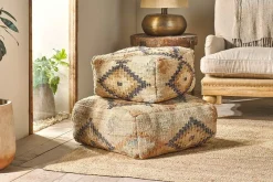 Living|Footstools & Poufs^Nkuku Kesu Kilim Pouf - Large