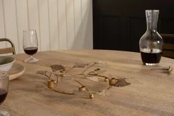Decorative Home Accessories|Candle Holders^Nkuku Khamila Leaf Iron Candle Holder