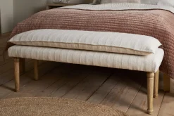 Storage & Shelving|Storage & Shelving^Nkuku Kiana Cotton Upholstered Bench - Natural