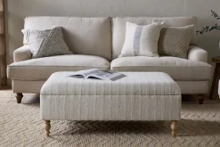 Footstools & Poufs^Nkuku Kiana Upholstered Storage Ottoman - Natural