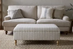 Footstools & Poufs^Nkuku Kiana Upholstered Storage Ottoman - Natural