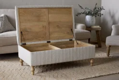 Footstools & Poufs^Nkuku Kiana Upholstered Storage Ottoman - Natural