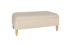 Footstools & Poufs^Nkuku Kiana Upholstered Storage Ottoman - Natural