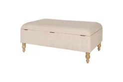 Footstools & Poufs^Nkuku Kiana Upholstered Storage Ottoman - Natural
