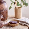 Bathroom Accessories^Nkuku Kiani Ceramic Soap Dish - Cream