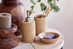 Bathroom Accessories^Nkuku Kiani Ceramic Toothbrush Holder - Cream