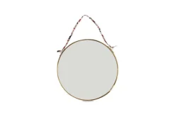 Round Mirrors|Wall Mirrors^Nkuku Kiko Round Mirror - Brass