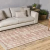 Rugs^Nkuku Kittale Wool & Recycled PET Rug - Dusty Pink