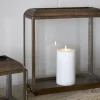 Fireside|Lanterns^Nkuku Kiwanda Tall Lantern - Antique Brass