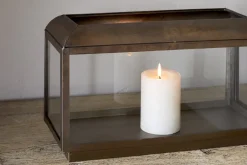 Fireside|Lanterns^Nkuku Kiwanda Tall Lantern - Antique Brass