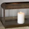 Fireside|Lanterns^Nkuku Kiwanda Wide Lantern - Antique Brass