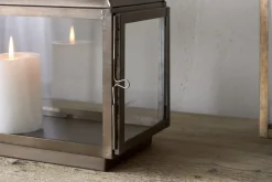 Fireside|Lanterns^Nkuku Kiwanda Wide Lantern - Antique Brass