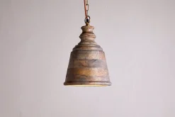 Pendant Lighting^Nkuku Koma Mango Wood Pendant - Ash Stain