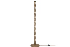 Floor Lamps^Nkuku Konali Mango Wood Floor Lamp - Ash Stain