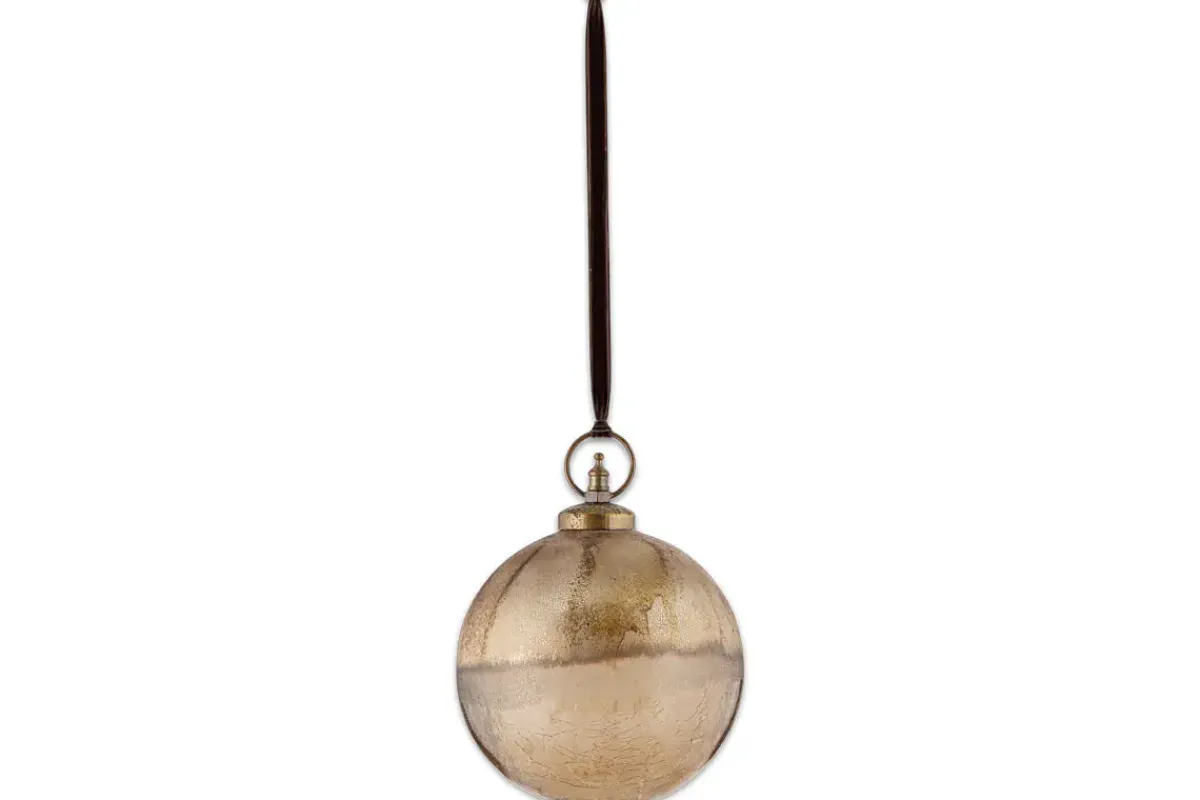Christmas Table|Giant Baubles^Nkuku Konara Giant Bauble - Gold Crackle