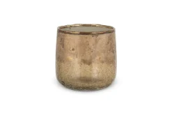 Decorative Home Accessories|Fireside^Nkuku Konara Glass Tealight Holder - Copper Smoke