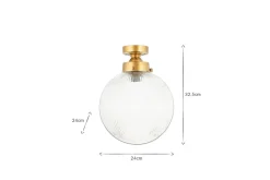 Bathroom Lights|Pendant Lighting^Nkuku Konnie Bathroom Ceiling Light - Clear