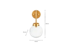 Bathroom Lights|Wall Lights^Nkuku Konnie Bathroom Wall Light - Clear