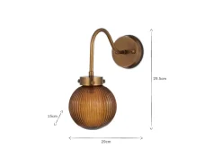 Bathroom Lights|Wall Lights^Nkuku Konnie Bathroom Wall Light - Amber