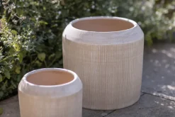 Garden Planters|Garden Décor^Nkuku Kubo Ceramic Planter - Cream
