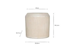 Garden Planters|Garden Décor^Nkuku Kubo Ceramic Planter - Cream