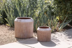 Garden Planters|Garden Décor^Nkuku Kubo Ceramic Planter - Terracotta