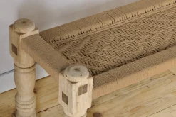 Hallway & Bootroom|Bedroom^Nkuku Kutumba Woven Indian Bench - Natural