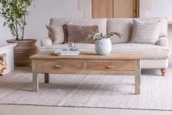 Living|Coffee Tables^Nkuku Laali Grooved Mango Wood  Coffee Table - Natural