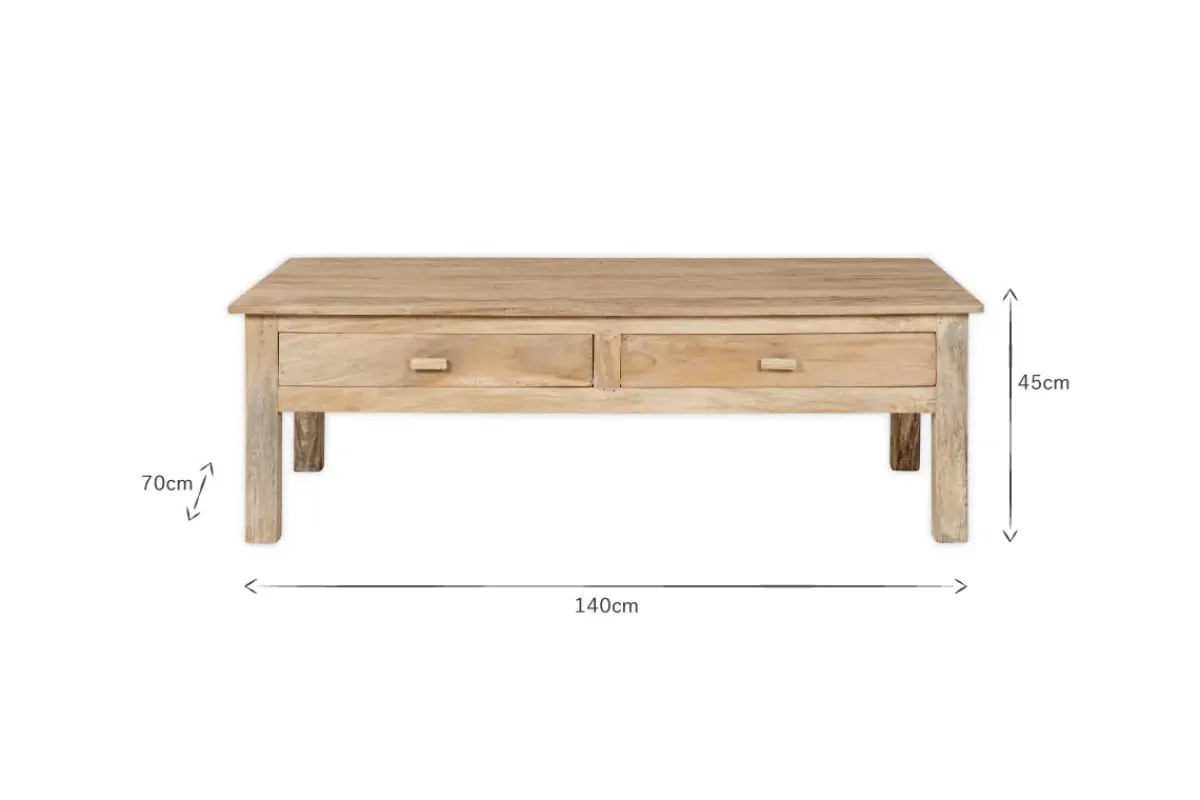 Living|Coffee Tables^Nkuku Laali Grooved Mango Wood Coffee Table - Natural