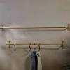 Bathroom Accessories|Hooks & Rails^Nkuku Laila Iron Hanging Rail - Brass