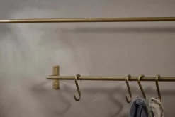 Bathroom Accessories|Hooks & Rails^Nkuku Laila Iron Hanging Rail - Brass