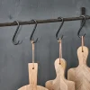 Bathroom Accessories|Hooks & Rails^Nkuku Laila Iron S-Hooks - Iron - (Set of 4)