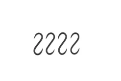 Bathroom Accessories|Hooks & Rails^Nkuku Laila Iron S-Hooks - Iron - (Set of 4)
