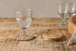 Table Settings & Linens|Christmas Table^Nkuku Lam Coasters - Natural (Set of 4)